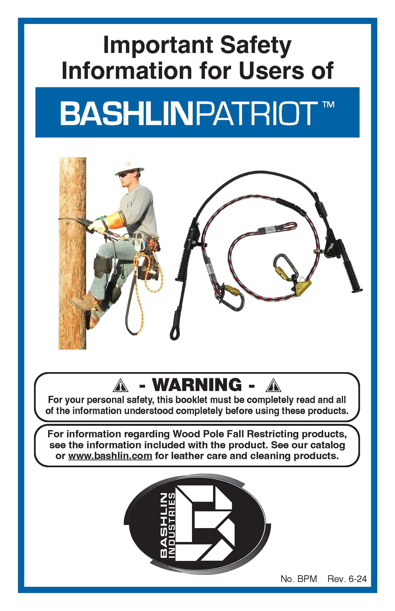 COVER Bashlin Patriot User Manual COLOR