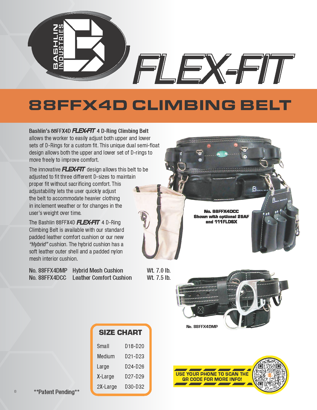 88FFX4D Climbing Belt Information Sheet 2 Page 1
