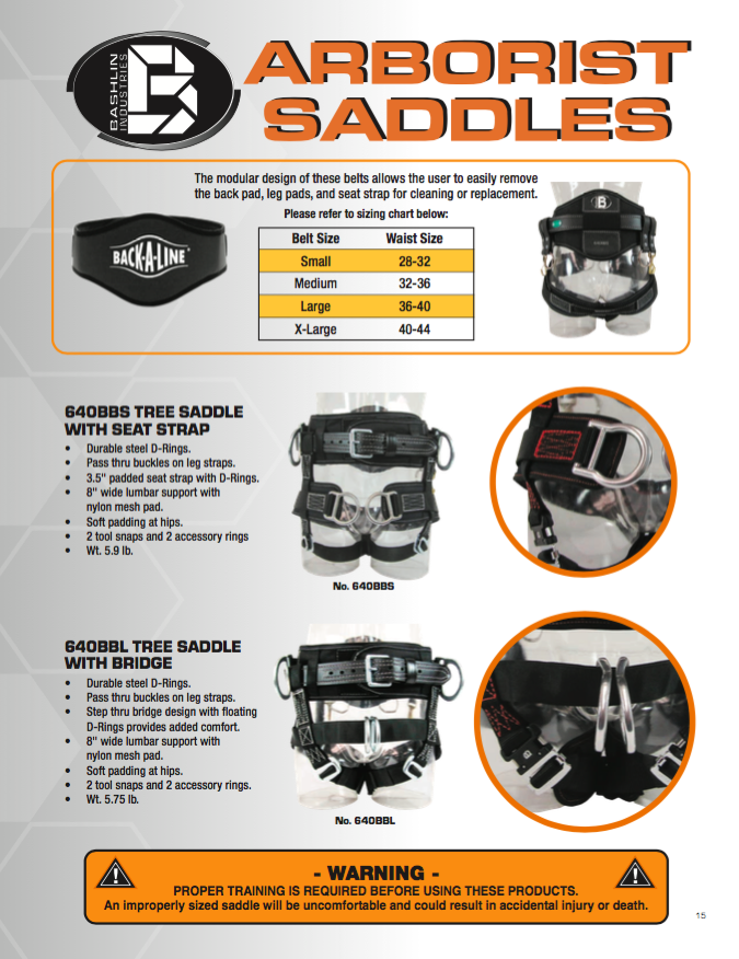 arborist Saddles Catelog 2